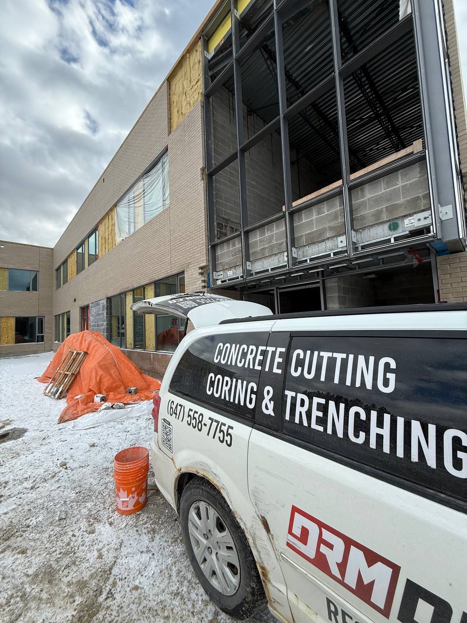 drilling into concrete